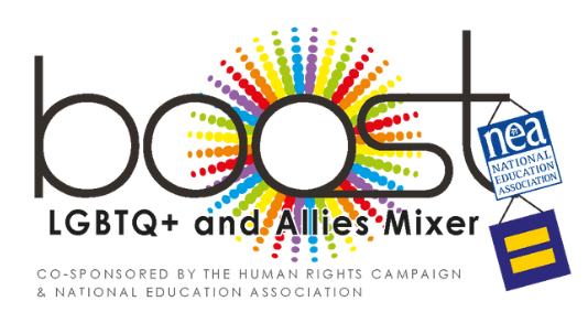 BOOST HRC NEA LGBTQ and Allies Mixer logo